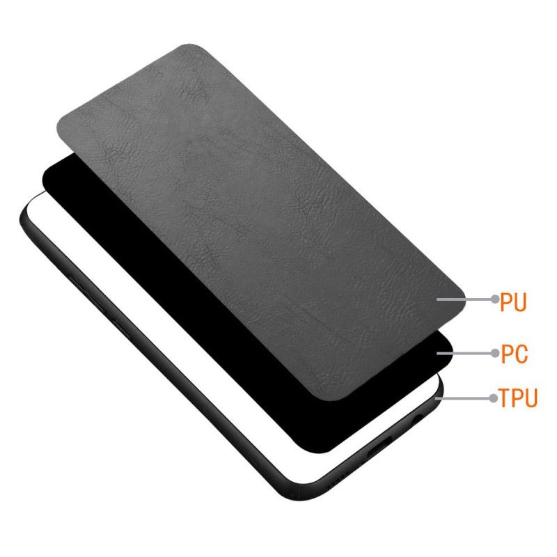 Hülle Realme C61 Genähte Lederoptik