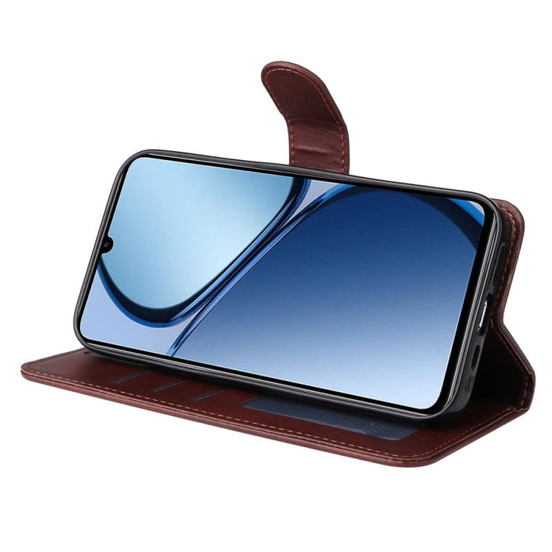 Lederhüllen Für Realme C61 Glatte Lederoptik