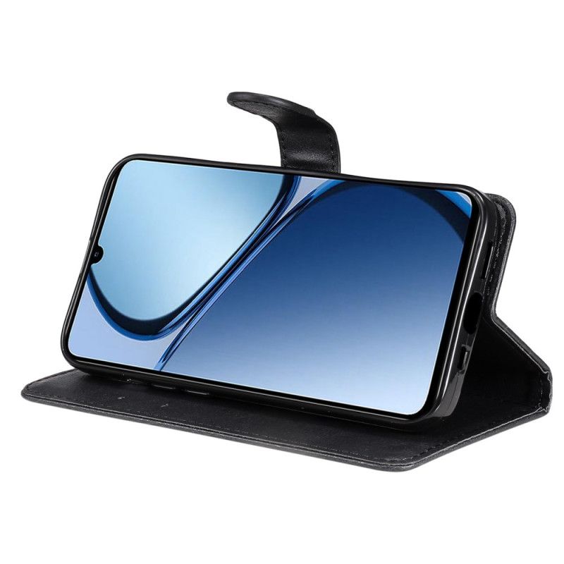 Lederhüllen Für Realme C61 Glattes Kunstleder