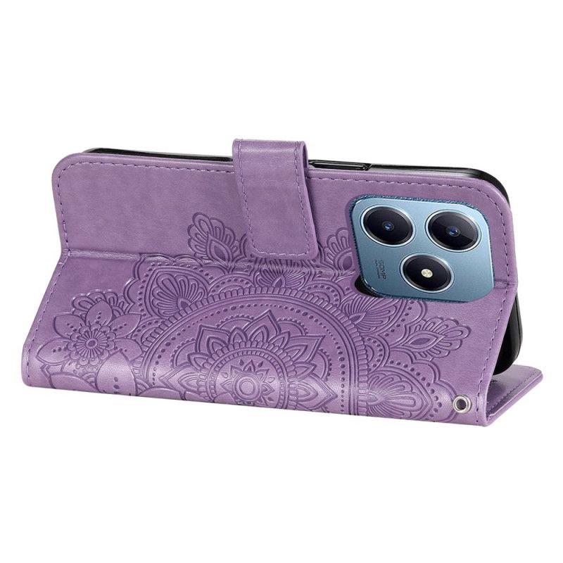 Lederhüllen Realme C61 Mandala-muster