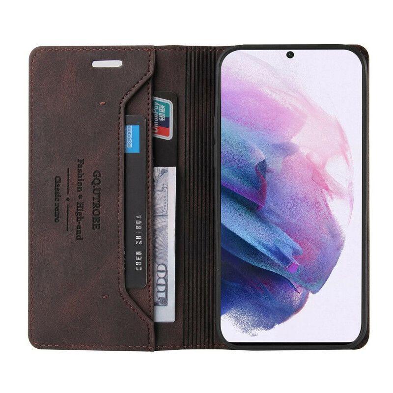 Flip Case Für Samsung Galaxy S21 Fe Kunstleder Gq.utrobe