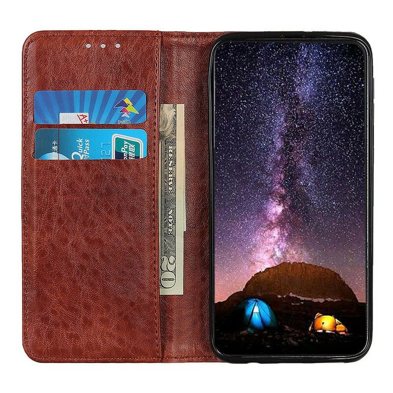 Flip Case Für Samsung Galaxy S21 Fe Spaltleder-stil