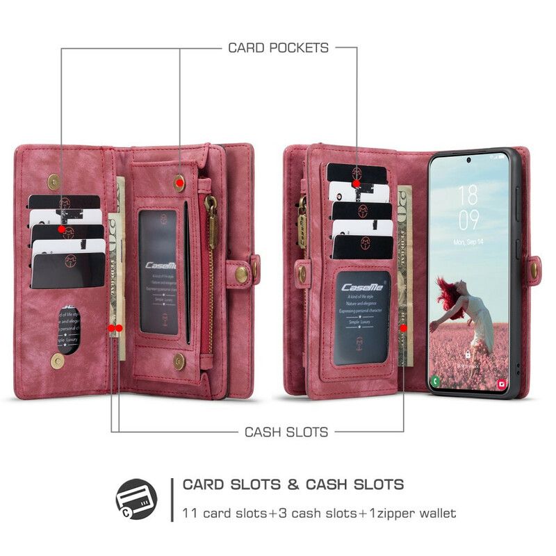 Flip Case Samsung Galaxy S21 Fe Handyhülle Caseme Geldbörse Und Etui