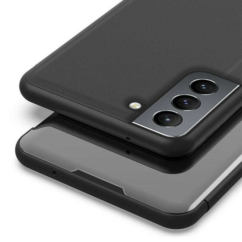 Flip Case Samsung Galaxy S21 Fe Handyhülle Spiegel