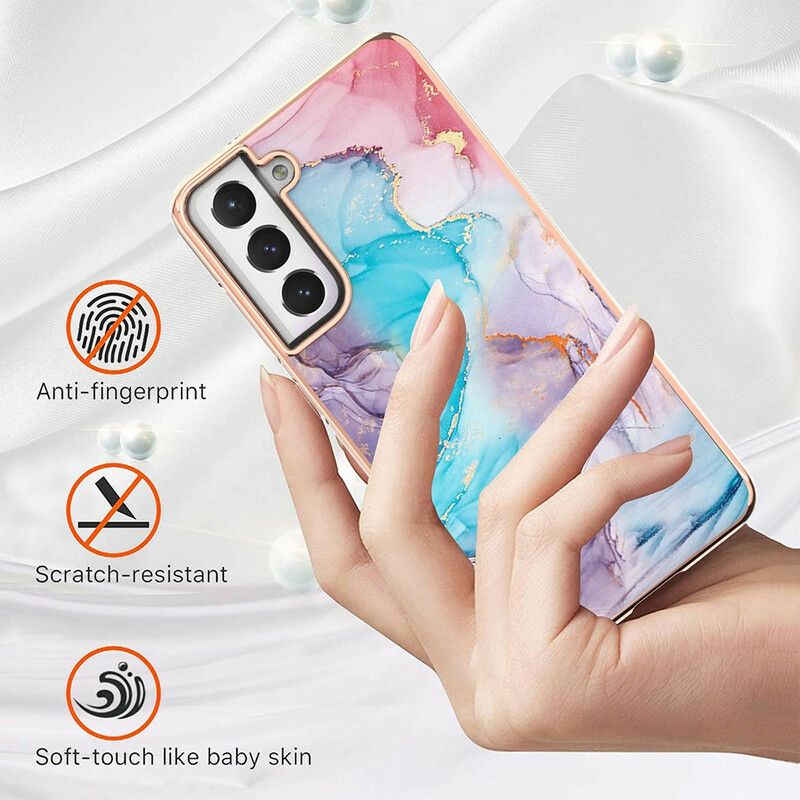 Hülle Für Samsung Galaxy S21 Fe Anspruchsvoller Marmor