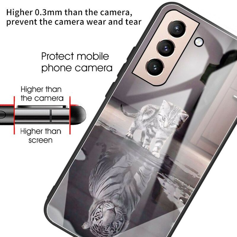 Hülle Für Samsung Galaxy S21 Fe Gehärtetes Glas Ernest Der Tiger