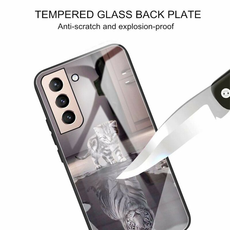 Hülle Für Samsung Galaxy S21 Fe Gehärtetes Glas Ernest Der Tiger