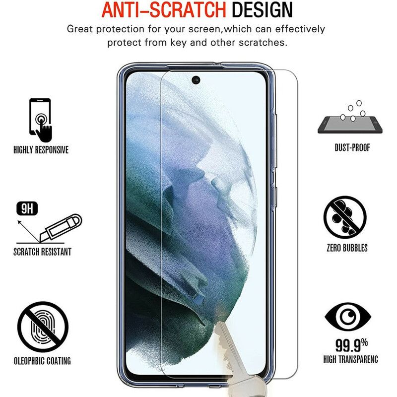 Hülle Für Samsung Galaxy S21 Fe Gehäuse Und Display Aus Gehärtetem Glas