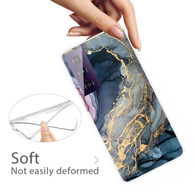 Hülle Samsung Galaxy S21 Fe Farbiger Marmor