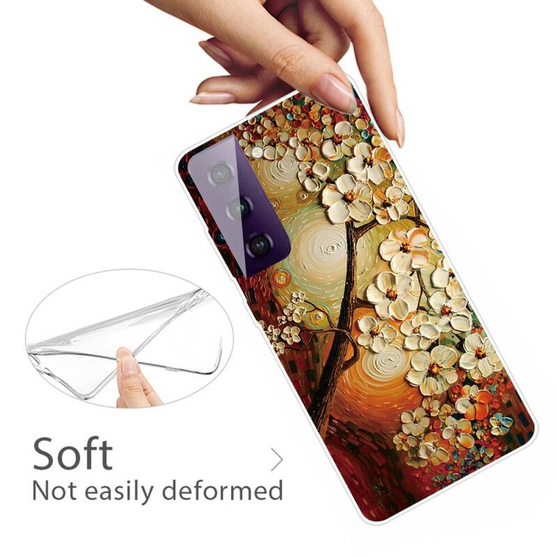 Hülle Samsung Galaxy S21 Fe Flexible Blumen