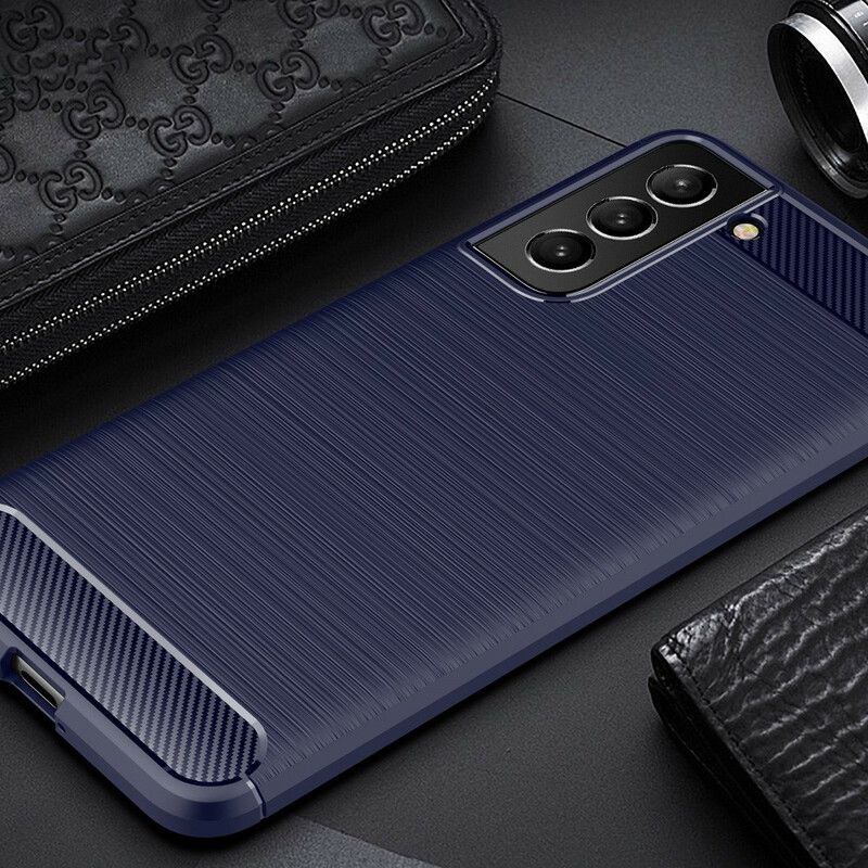Hülle Samsung Galaxy S21 Fe Gebürstete Kohlefaser