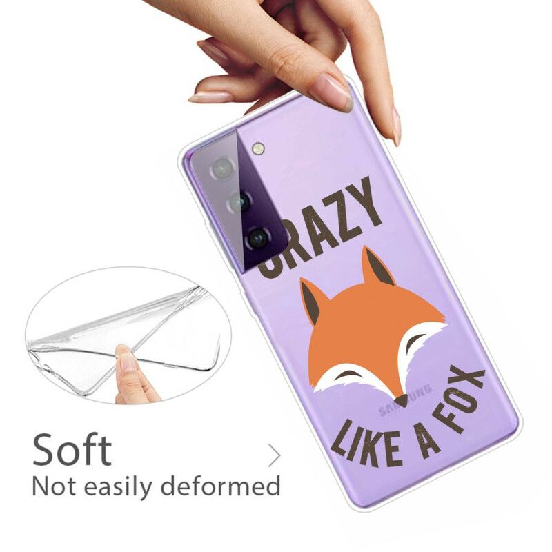 Hülle Samsung Galaxy S21 Fe Handyhülle Fuchs / Verrückt Wie Ein Fuchs