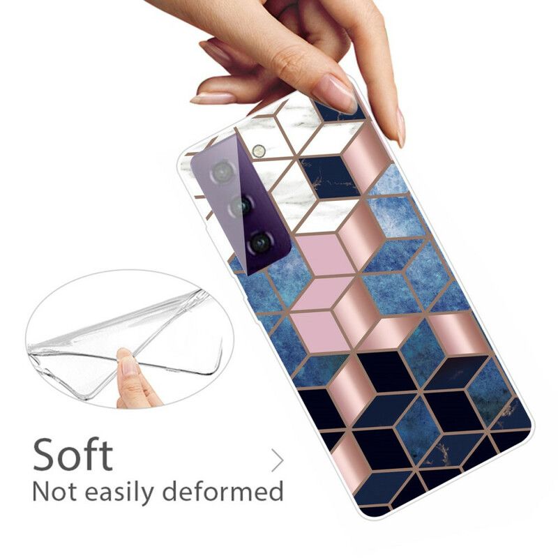 Hülle Samsung Galaxy S21 Fe Handyhülle Geometrische Murmel Ablehnen