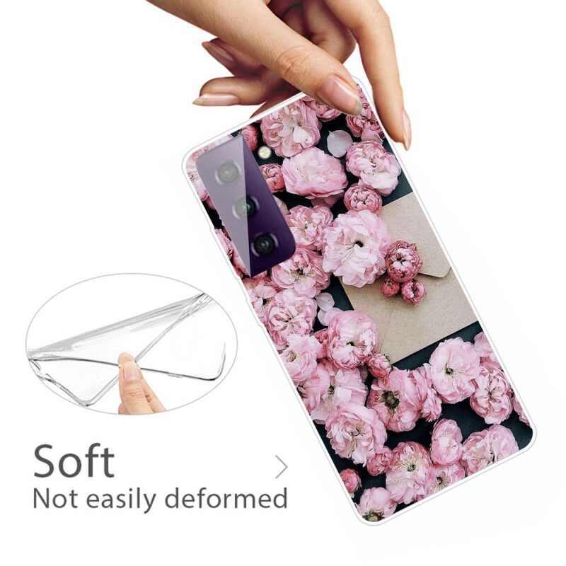 Hülle Samsung Galaxy S21 Fe Handyhülle Intensive Blüten