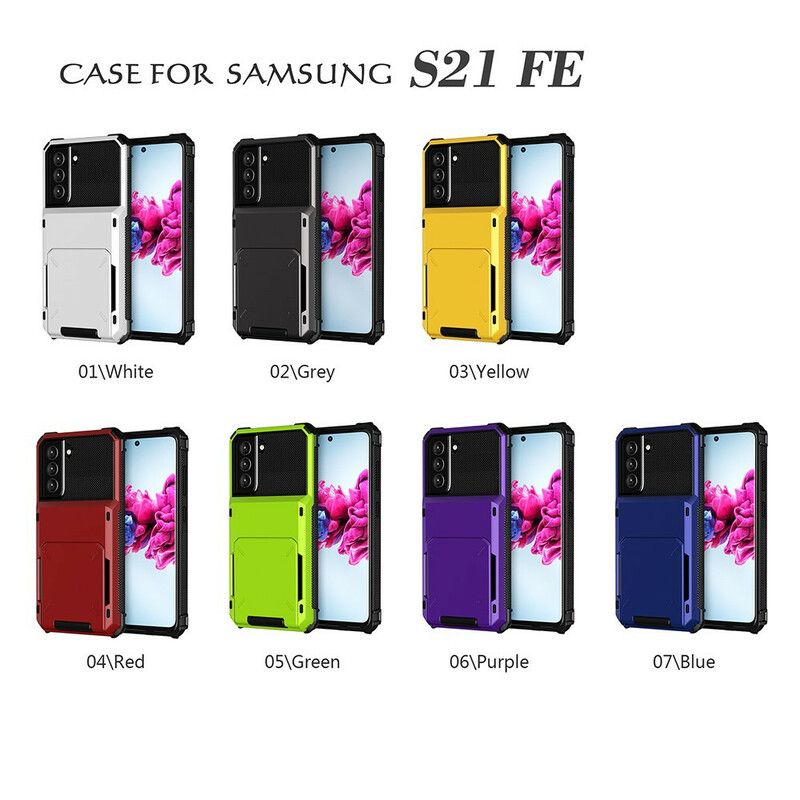 Hülle Samsung Galaxy S21 Fe Handyhülle Klappkartenhalter