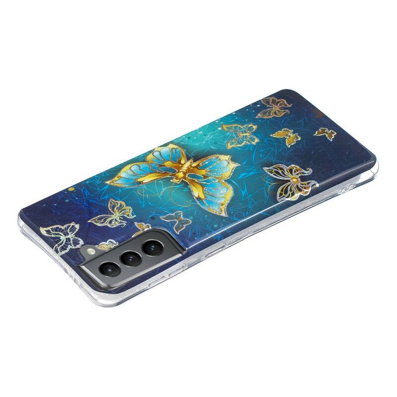 Hülle Samsung Galaxy S21 Fe Handyhülle Schmetterlingsdesign
