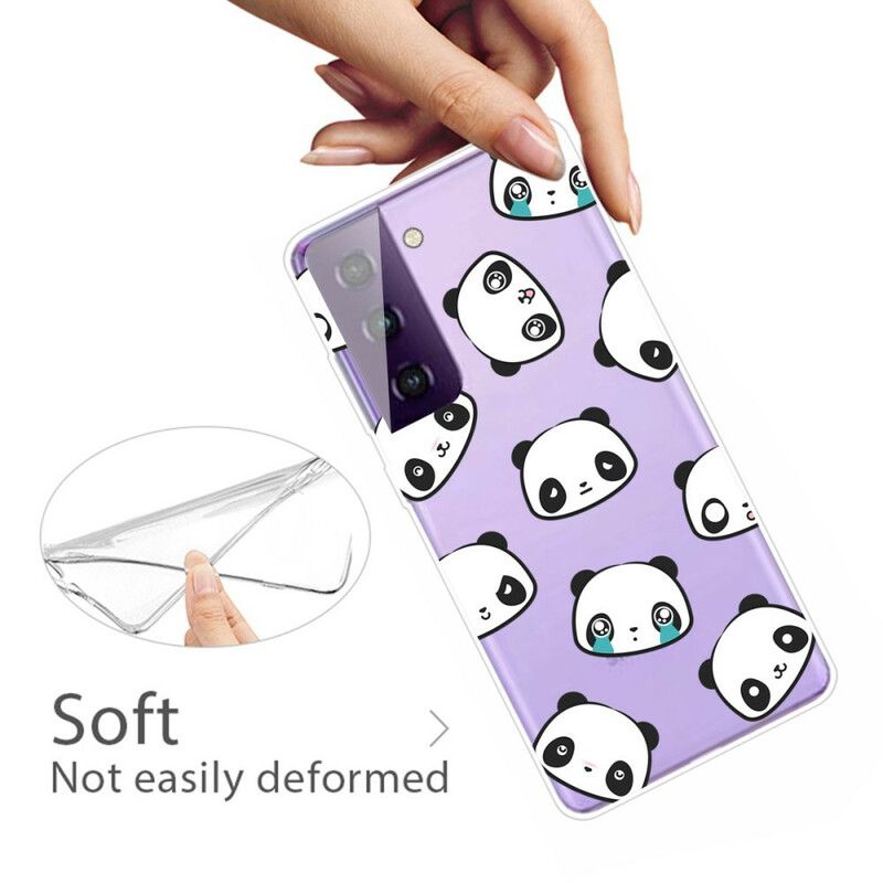 Hülle Samsung Galaxy S21 Fe Handyhülle Sentimentale Pandas