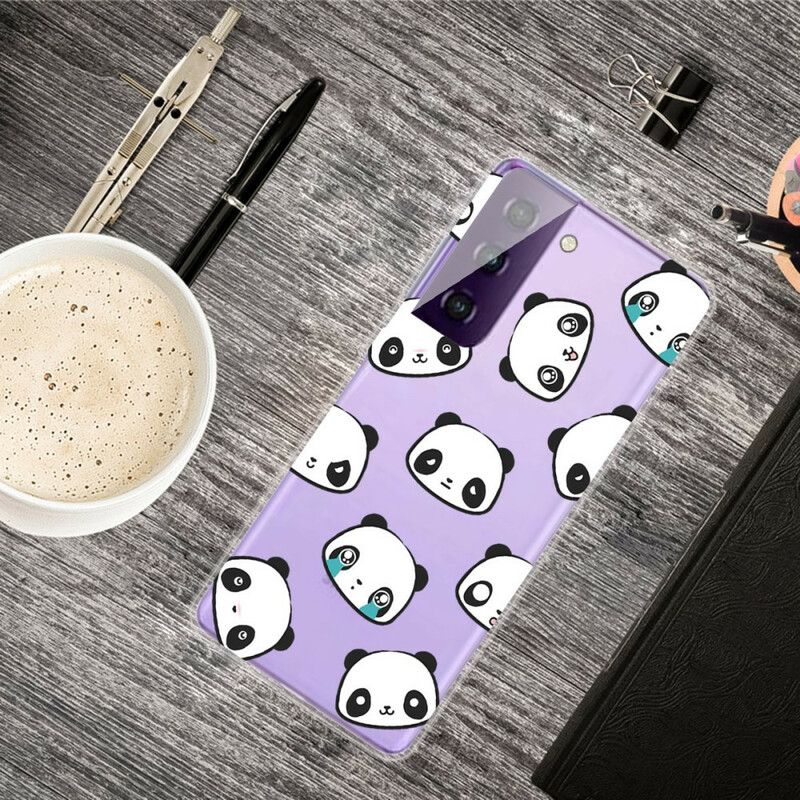 Hülle Samsung Galaxy S21 Fe Handyhülle Sentimentale Pandas
