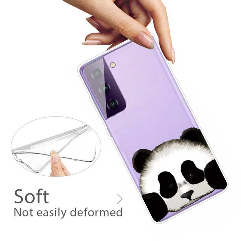 Hülle Samsung Galaxy S21 Fe Handyhülle Transparenter Panda