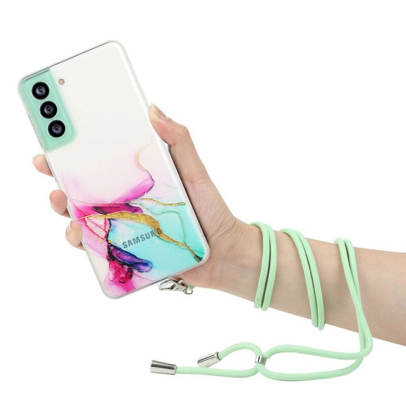 Hülle Samsung Galaxy S21 Fe Mit Marmorschnur