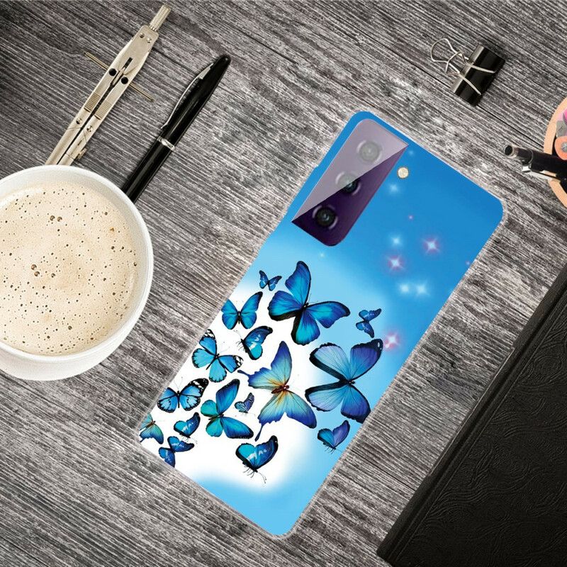 Hülle Samsung Galaxy S21 Fe Schmetterlinge Schmetterlinge