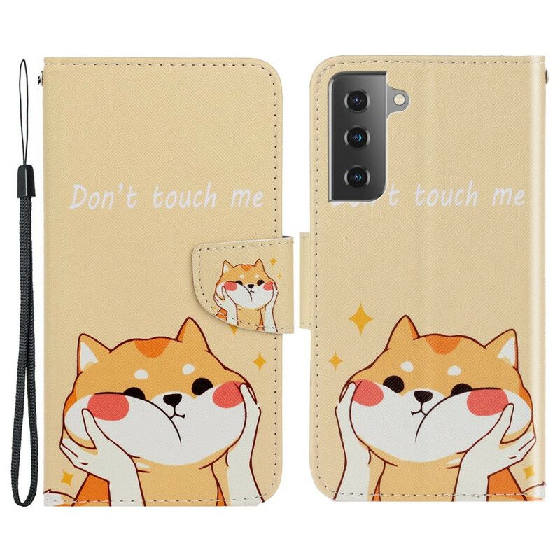 Lederhüllen Für Samsung Galaxy S21 Fe Cat Don't Touch Me Tanga