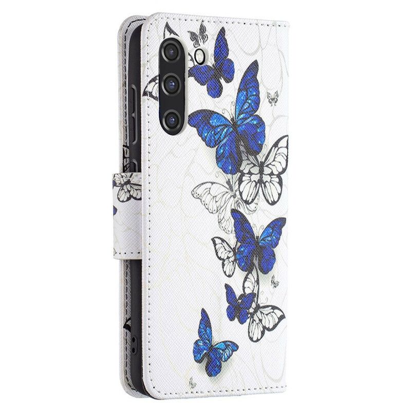 Lederhüllen Für Samsung Galaxy S21 Fe Wunderschöne Schmetterlinge