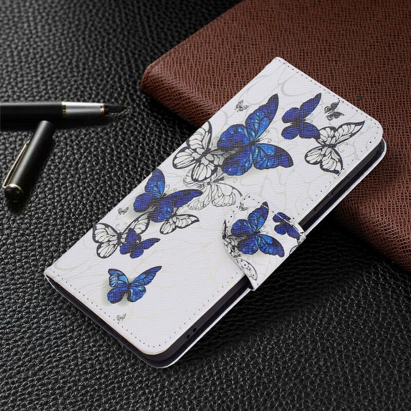 Lederhüllen Für Samsung Galaxy S21 Fe Wunderschöne Schmetterlinge