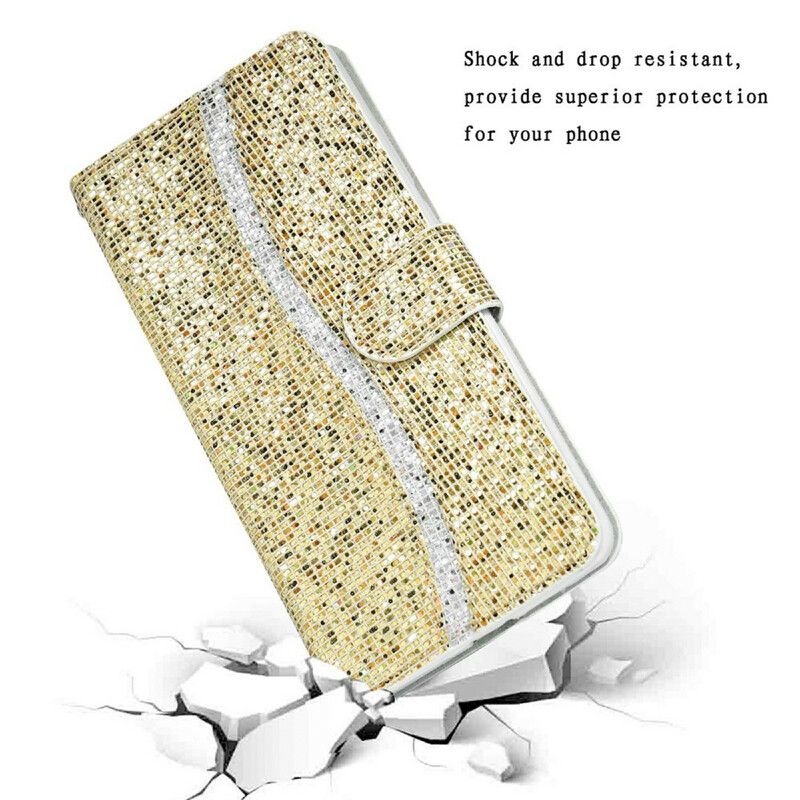Lederhüllen Samsung Galaxy S21 Fe Handyhülle Glitter-s-design