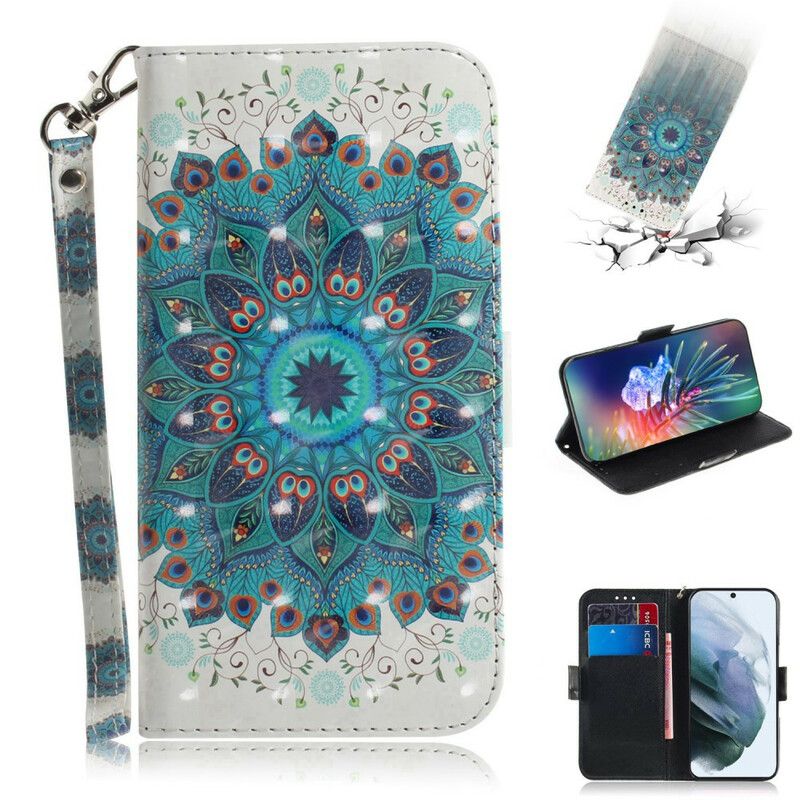 Lederhüllen Samsung Galaxy S21 Fe Magistrales Riemchen-mandala