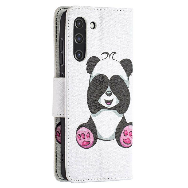 Lederhüllen Samsung Galaxy S21 Fe Panda-spaß