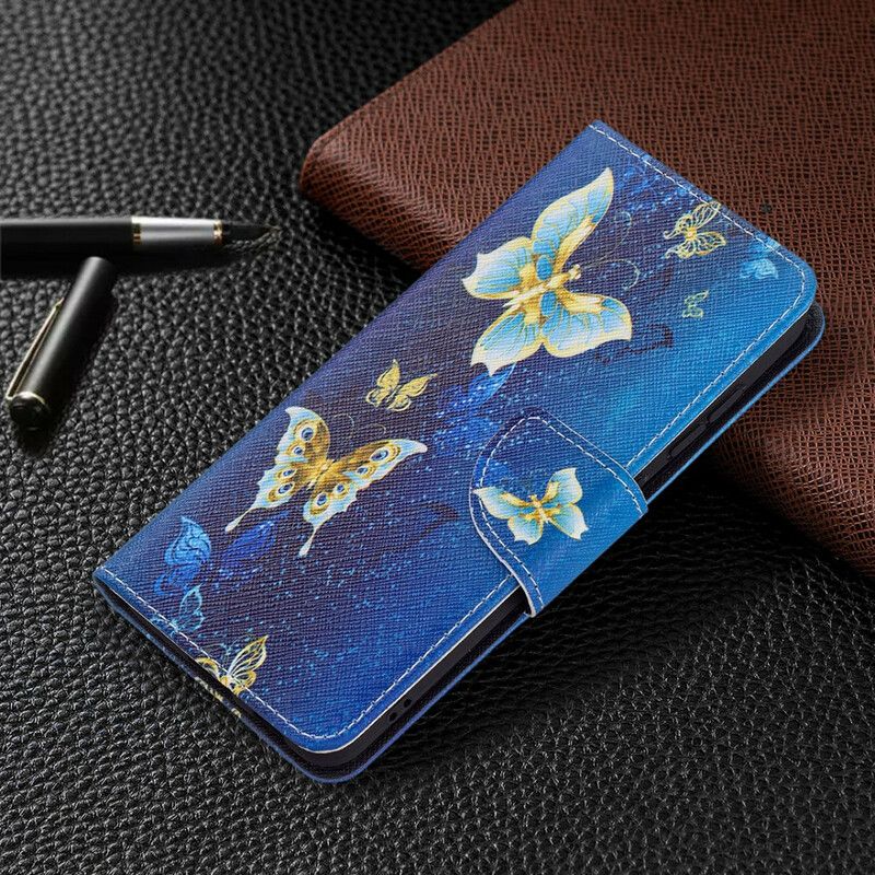 Lederhüllen Samsung Galaxy S21 Fe Schmetterlingskönige
