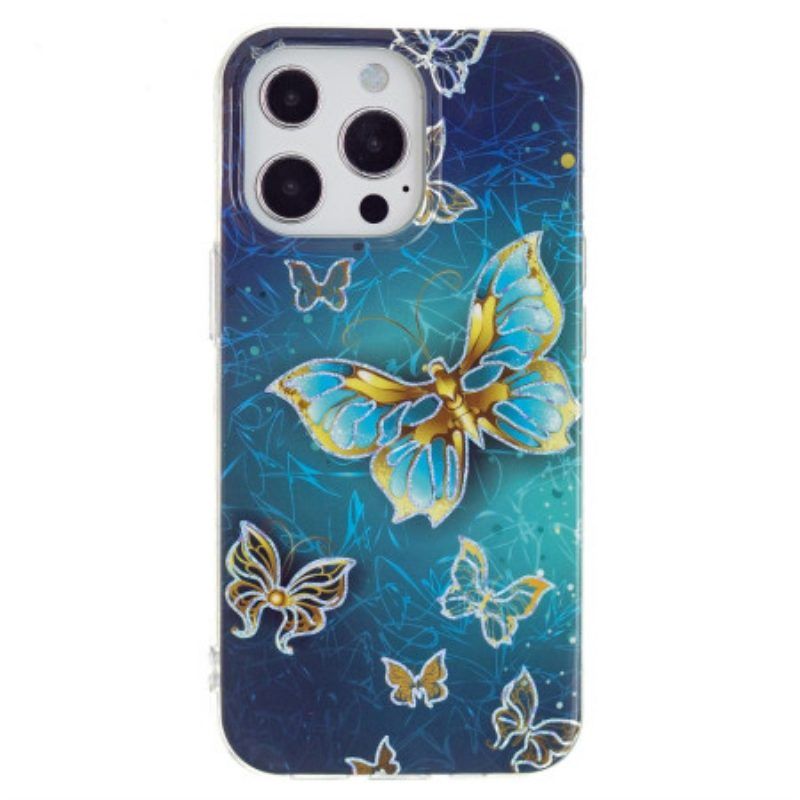 Handyhülle Für iPhone 15 Pro Max Kostbare Schmetterlinge