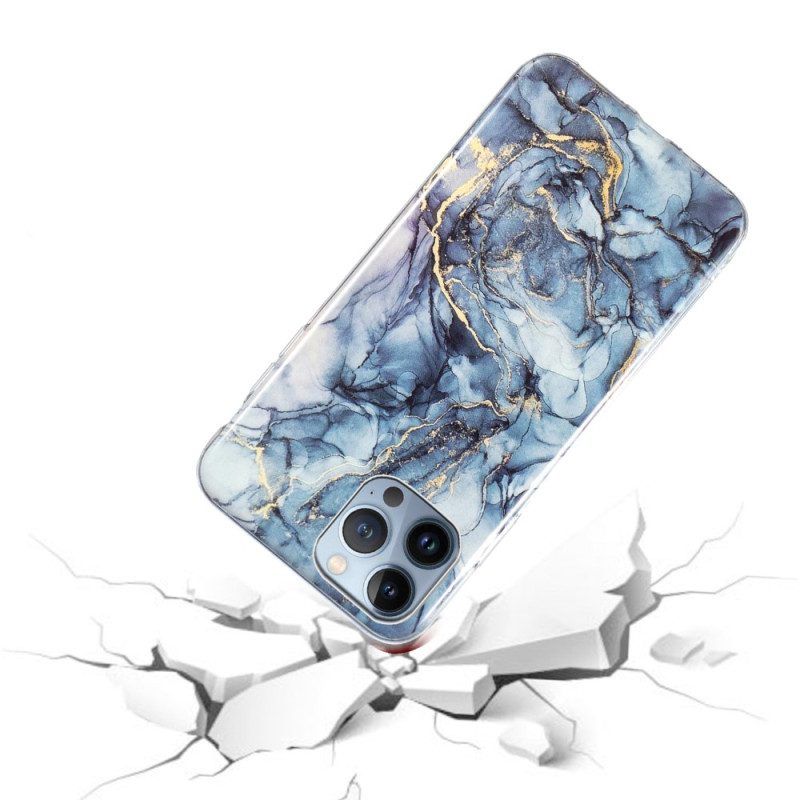 Hülle Für iPhone 15 Pro Max Intensiver Marmor