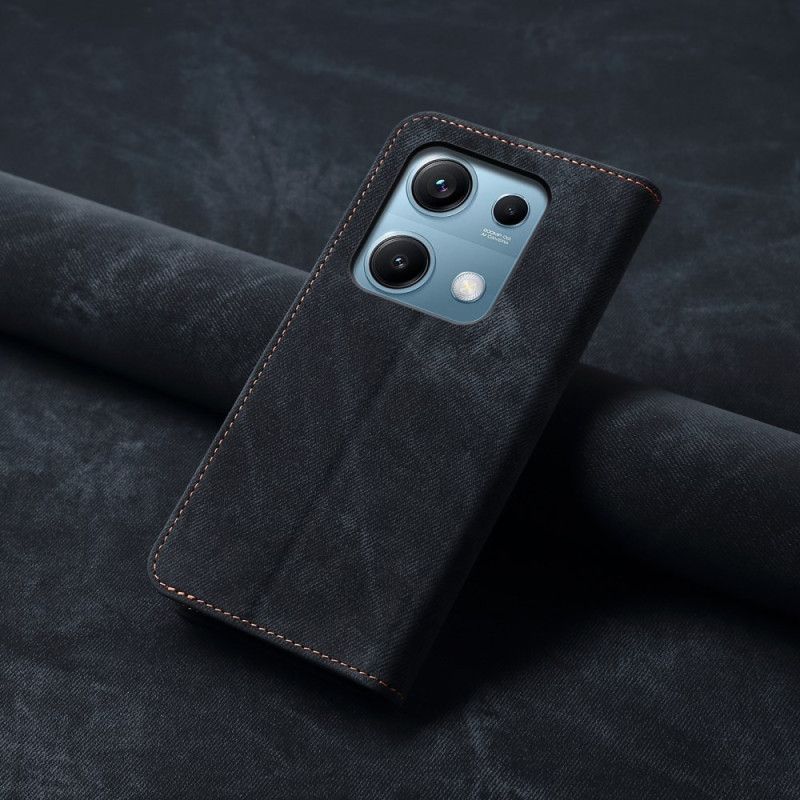 Flip Case Xiaomi Redmi Note 14s Handyhülle Denim-stoff