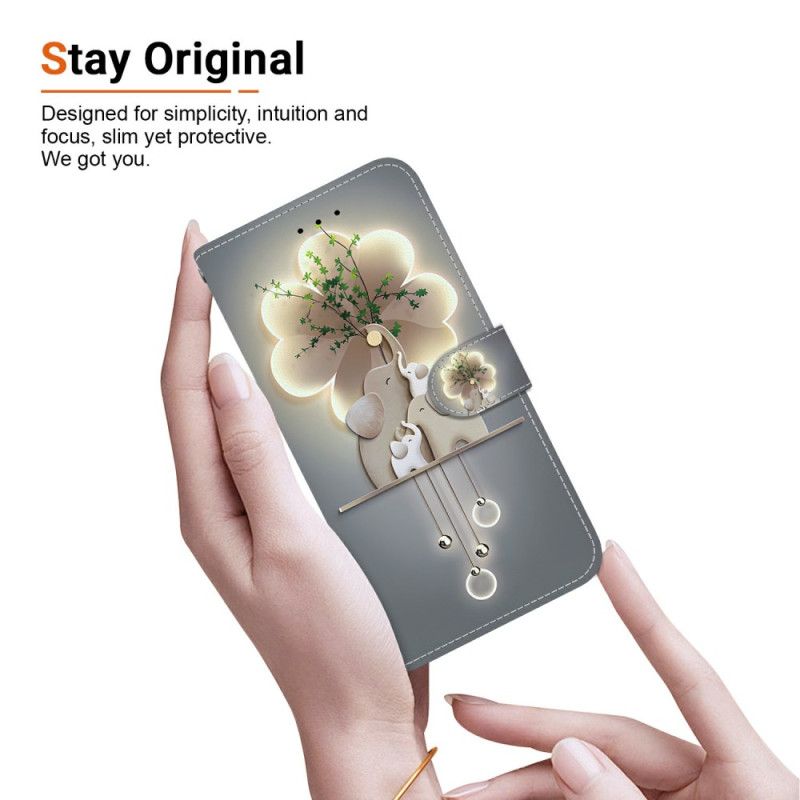 Lederhüllen Für Xiaomi Redmi Note 14s Elefanten