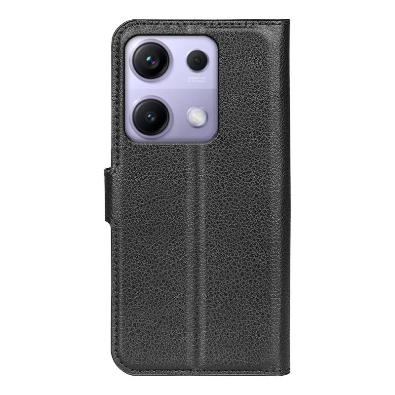 Lederhüllen Für Xiaomi Redmi Note 14s Klassisches Litschi-kunstleder