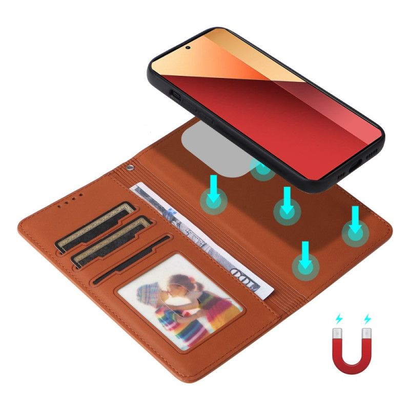 Lederhüllen Xiaomi Redmi Note 14s Handyhülle Abnehmbare Hülle Betopnice