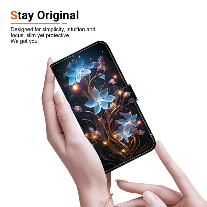 Lederhüllen Xiaomi Redmi Note 14s Handyhülle Kleine Blumen