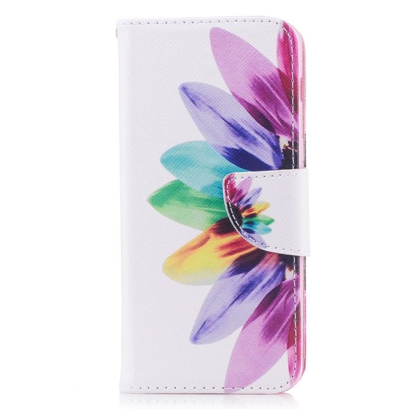Lederhüllen Für Samsung Galaxy A8 Aquarellblume