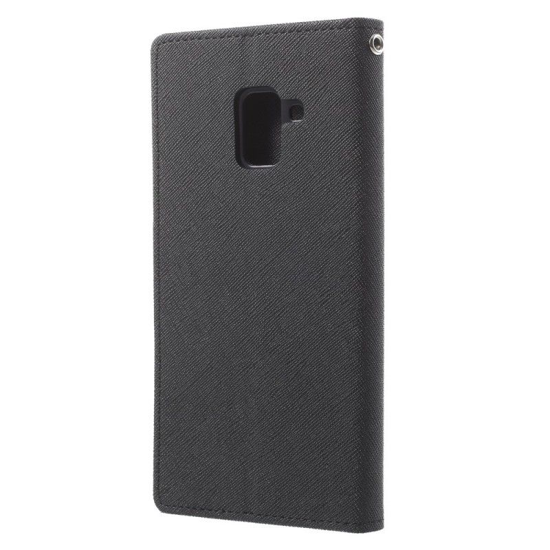 Lederhüllen Samsung Galaxy A8 Grün Zweifarbiges Quecksilber