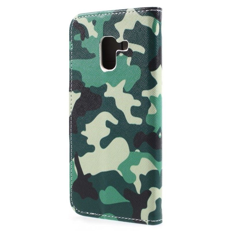 Lederhüllen Samsung Galaxy A8 Militärische Tarnung