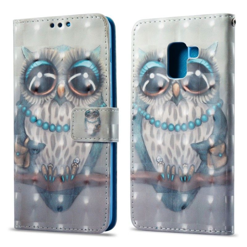 Lederhüllen Samsung Galaxy A8 Miss Owl 3D