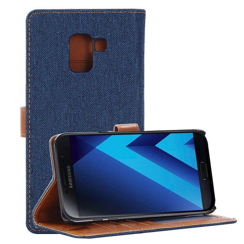 Lederhüllen Samsung Galaxy A8 Schwarz Jeans