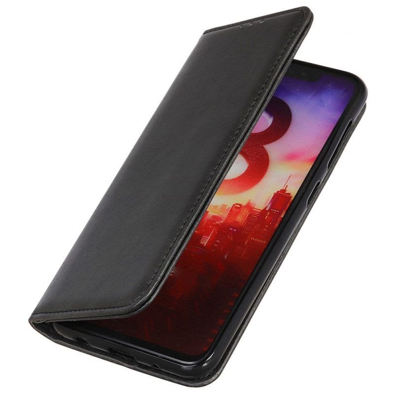 Schutzhülle Für Poco M5 Flip Case Spaltleder