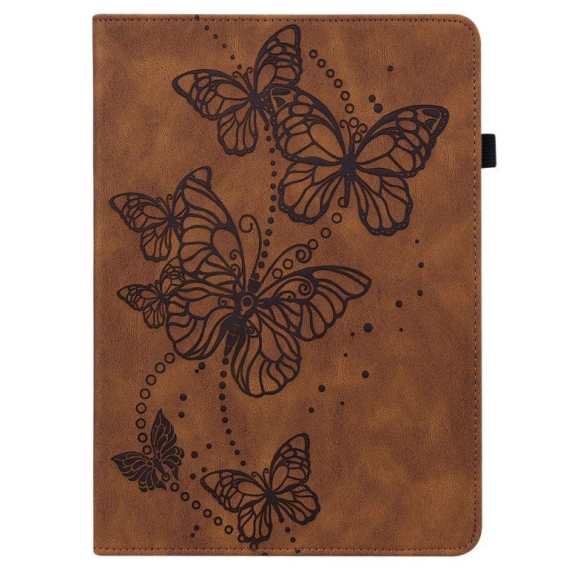 Case Für iPad Pro 11" (2022) Stilisierte Schmetterlinge