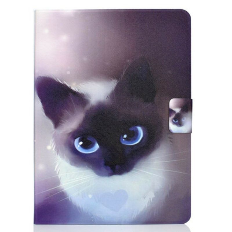 Flip Case Für iPad Pro 11" (2022) Blauäugige Katze