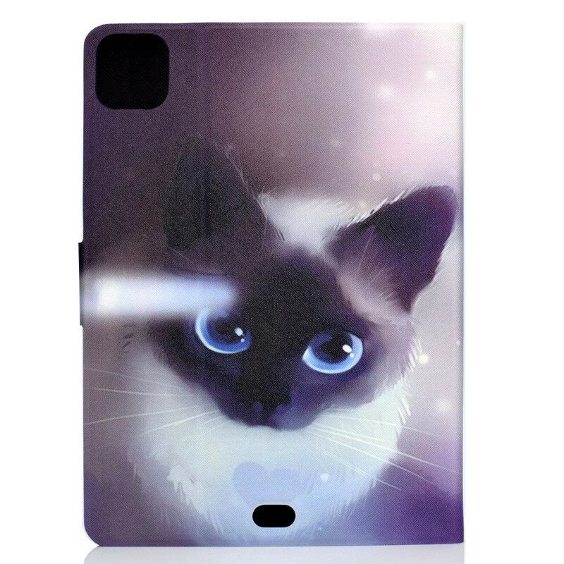 Flip Case Für iPad Pro 11" (2022) Blauäugige Katze