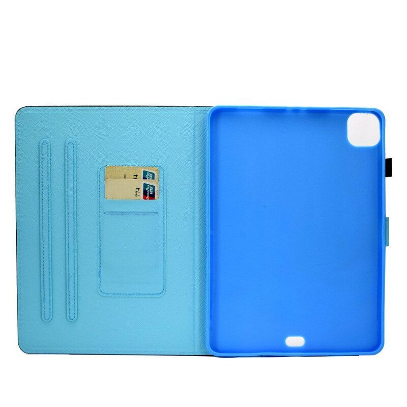 Flip Case Für iPad Pro 11" (2022) Blaue Eule