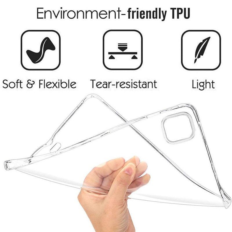 Hülle Für iPad Pro 11" (2022) Flexibel Transparent